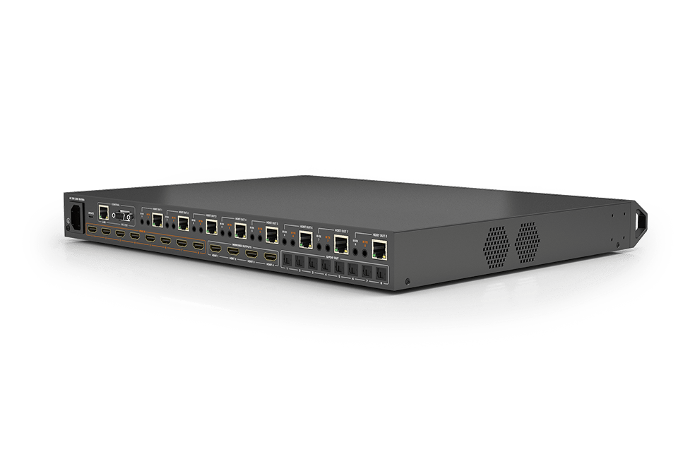 4K HDR 4:4:4 60Hz HDBaseT 8x8 Matrix Switch with Assignable Audio